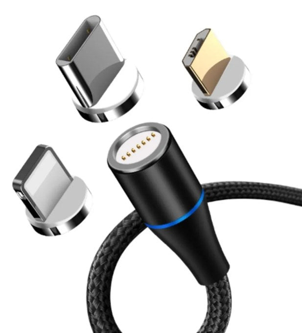 Cable Magnético Usb 3 En 1 Premium 1 Met