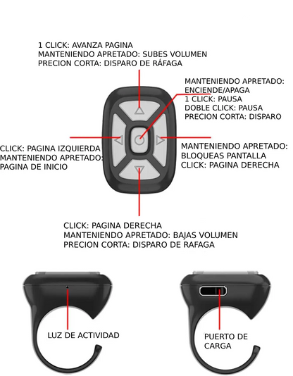 Anillo Control Remoto Para TIK TOK