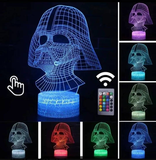 Lampara 3D Darth Vader (Star Wars )